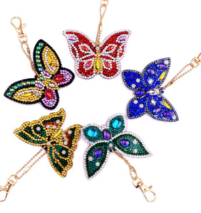 Colorful Butterfly Keychain Set