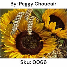 Load image into Gallery viewer, Sunflower and Wheat - Round Drill AB
