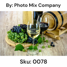 Load image into Gallery viewer, Wine and Grapes - Square Drill AB
