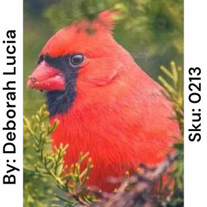 Male Cardinal - Square Drill AB