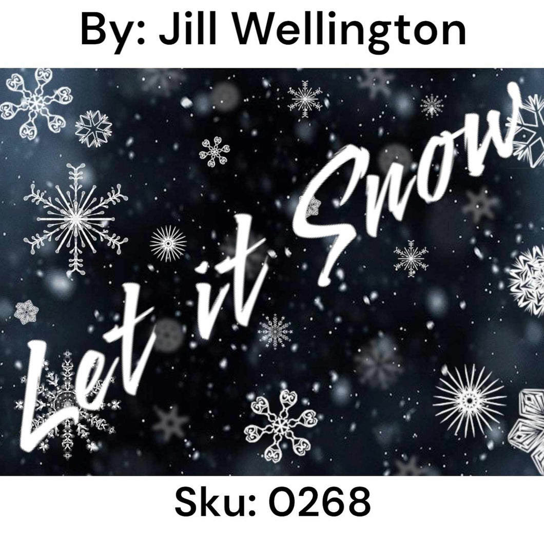 Let it Snow Snowflakes - Round Drill AB