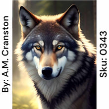 Load image into Gallery viewer, Wolf Head - Square Drill AB
