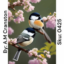 Load image into Gallery viewer, Two Birds in Full Bloom - Square Drill AB
