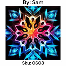 Load image into Gallery viewer, Colorful Snowflake - Round Drill AB
