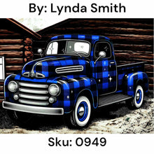 Load image into Gallery viewer, Blue Plaid Truck - Square Drill AB
