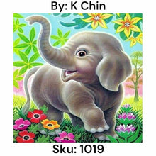 Load image into Gallery viewer, Baby Elephant - Square Drill AB
