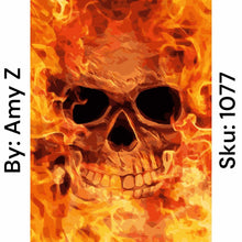 Load image into Gallery viewer, Fire Skull - Square Drill AB
