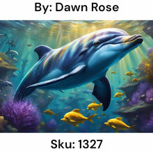 Load image into Gallery viewer, Dolphin Under the Sea - Square Drill AB
