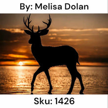 Load image into Gallery viewer, Sunset Deer Silhouette - Square Drill AB
