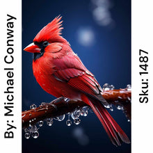 Load image into Gallery viewer, Wet Branch Cardinal - Square Drill AB
