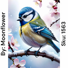 Load image into Gallery viewer, Cherry Blossom Branch Bird - Square Drill AB
