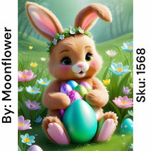 Load image into Gallery viewer, Adorable Bunny with Eggs - Round Drill AB
