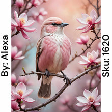 Load image into Gallery viewer, Cherry Blossom and Pink Bird - Square Drill AB
