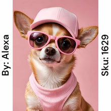 Load image into Gallery viewer, Pink Chihuahua - Round Drill AB
