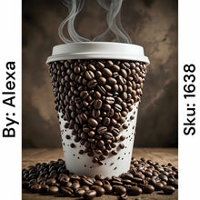 Load image into Gallery viewer, Coffee Bean Cup - Round Drill AB
