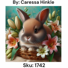 Load image into Gallery viewer, Brown Basket Bunny - Square Drill AB
