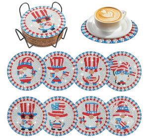 Coaster Set - America Gnomes