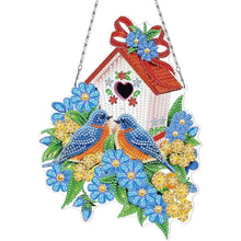 Load image into Gallery viewer, Acrylic Wall Hanging - Red Birdhouse Double-sided
