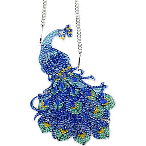 Acrylic Wall Hanging - Blue Peacock