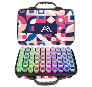 60 Slot Zipper Case - Abstract