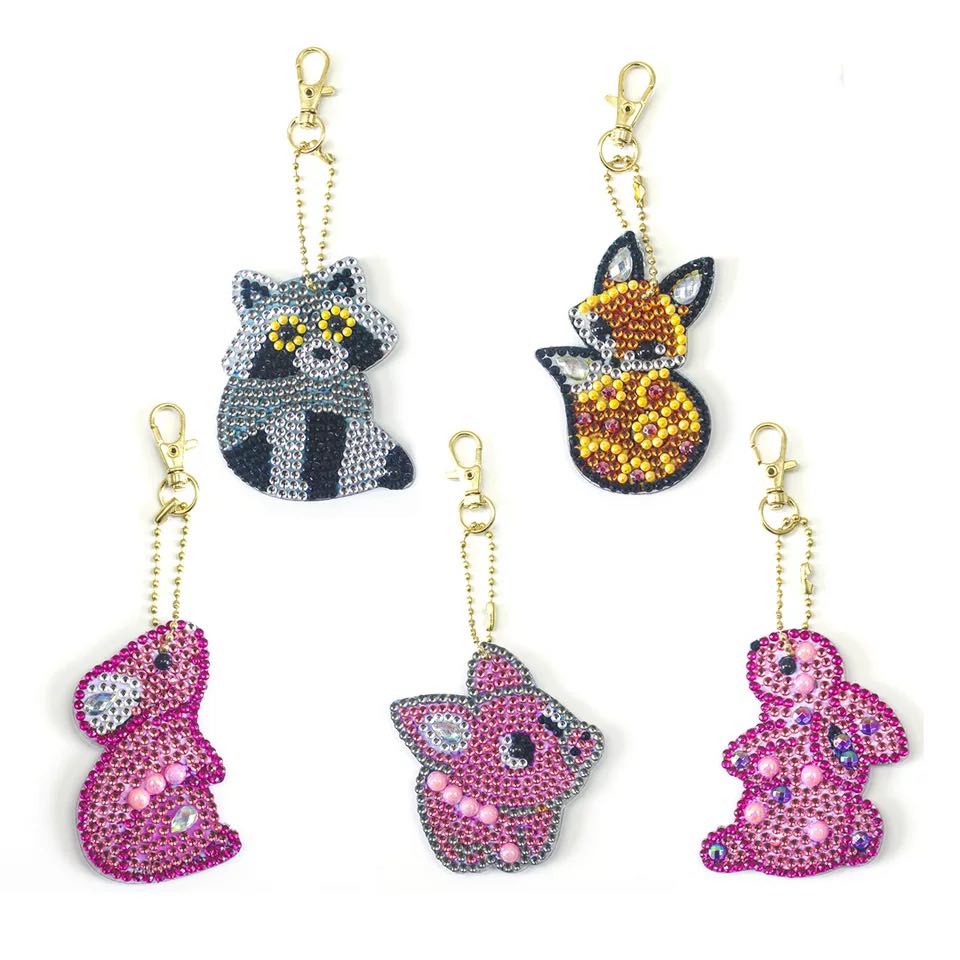 Cute Animal Keychain Set