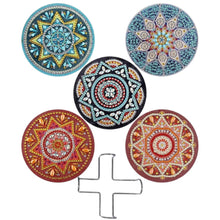 Load image into Gallery viewer, Coaster Set - Abstract Mandala
