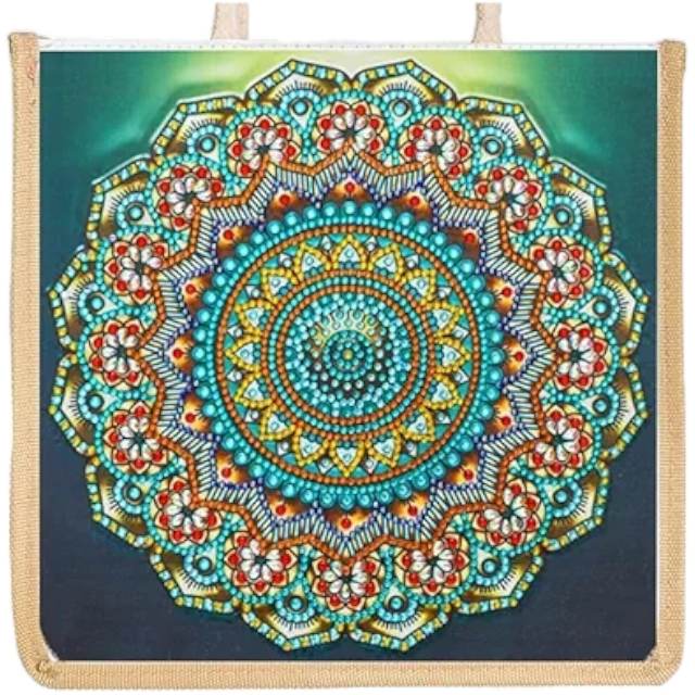 Rope Tote Bag - Antique Mandala