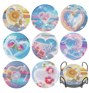 Coaster Set - Pastel Hearts