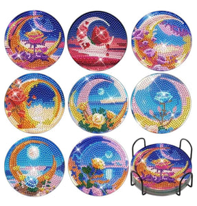 Coaster Set - Pastel Moon