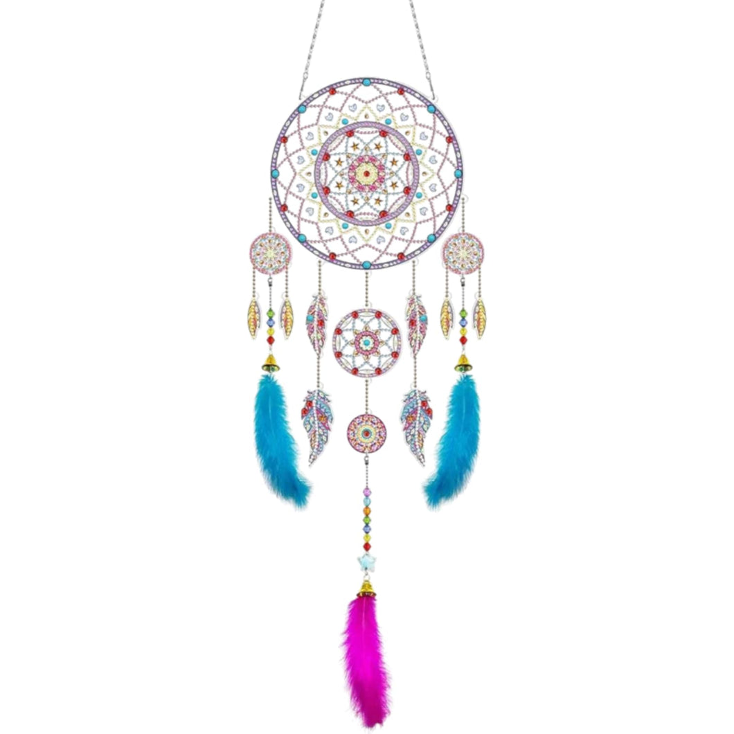 Large Dreamcatcher - Purple Mandala