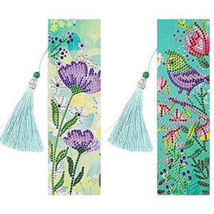 2 Pack Bookmark - Bird & Flowers