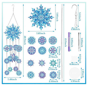 Wind Chime - Blue Abstract