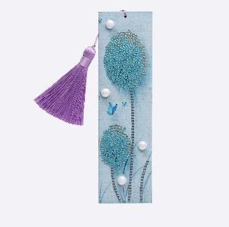 Bookmark - Blue Dandelions