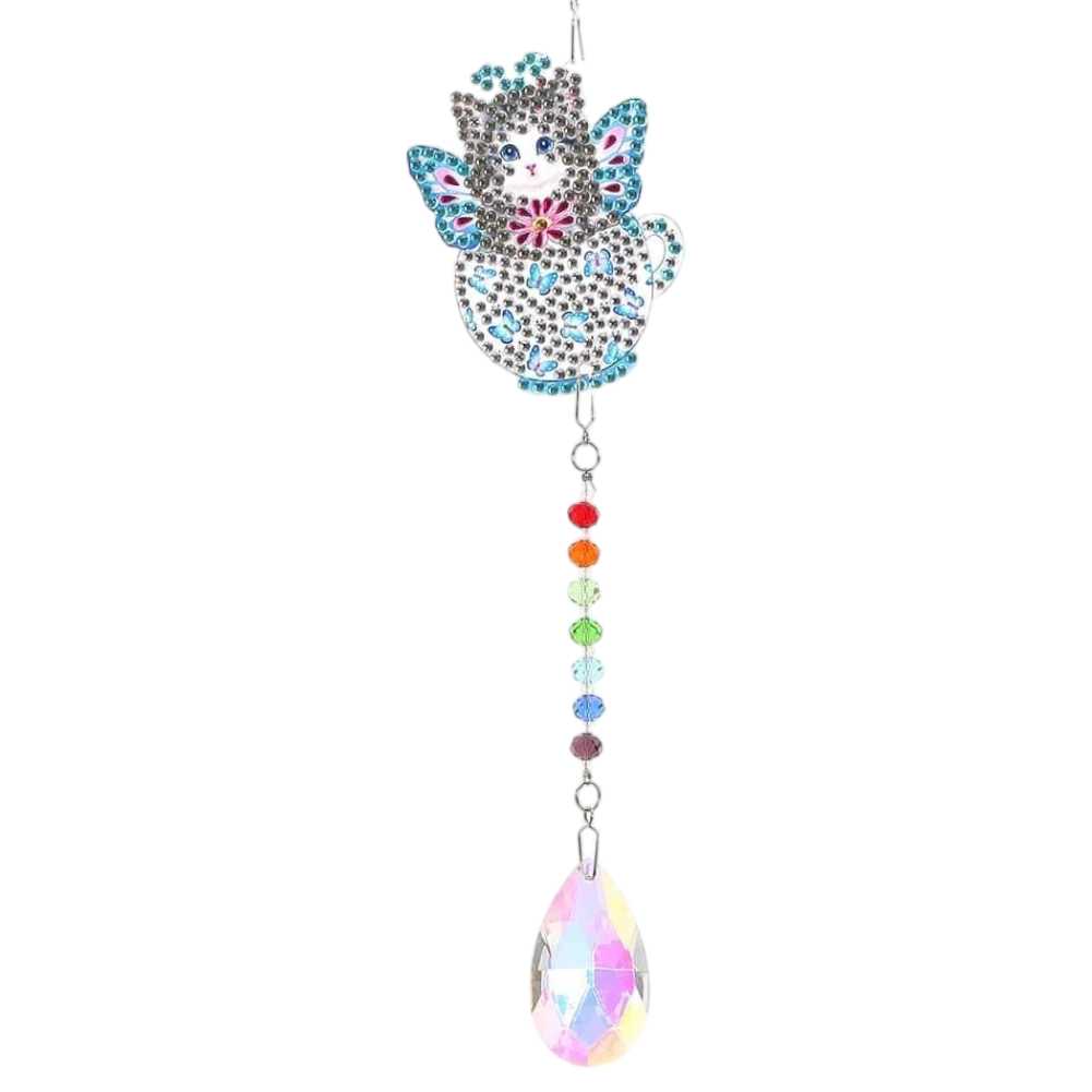 Suncatcher - Blue Butterfly Kitten