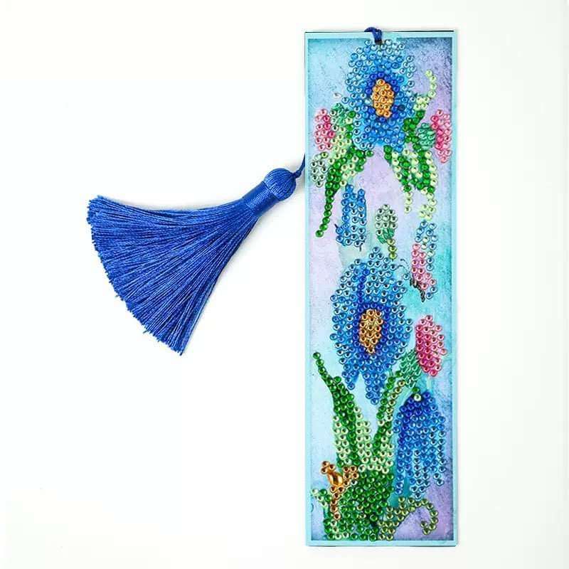 Bookmark - Blue Flowers