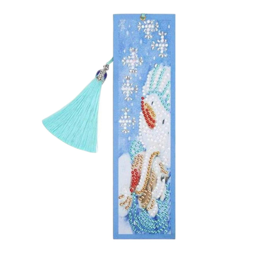 Bookmark - Blue Snowman