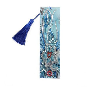 Bookmark - Blue and Clear Flowers