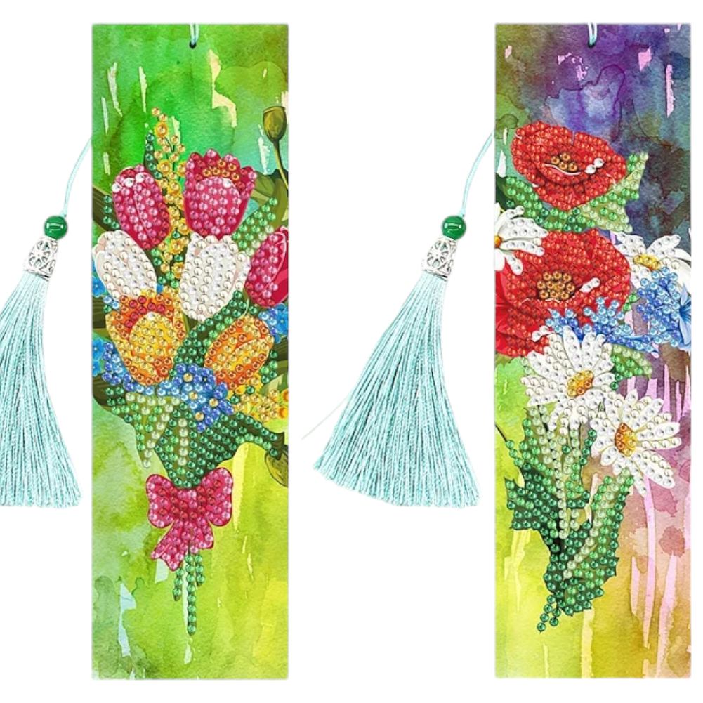 2 Pack Bookmark - Bouquet