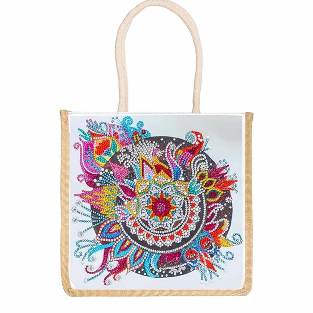 Rope Tote Bag - Wild Abstract