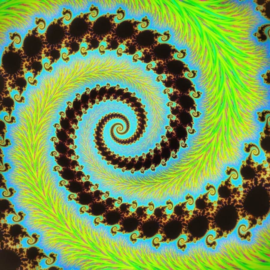 Brown and Green Swirl - Round Drill