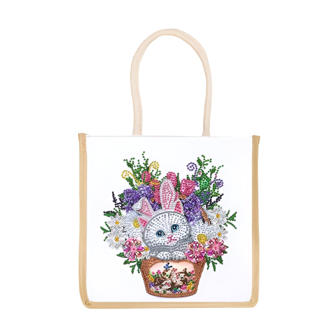 Rope Tote Bag - Bunny Kitten