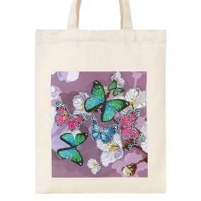 Canvas Tote Bag - Butterfly Collage