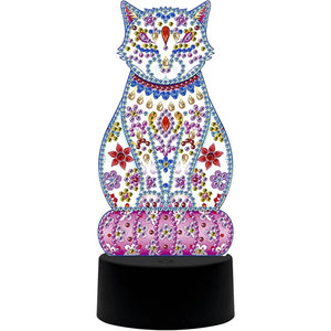 LED Night Light - Colorful Cat