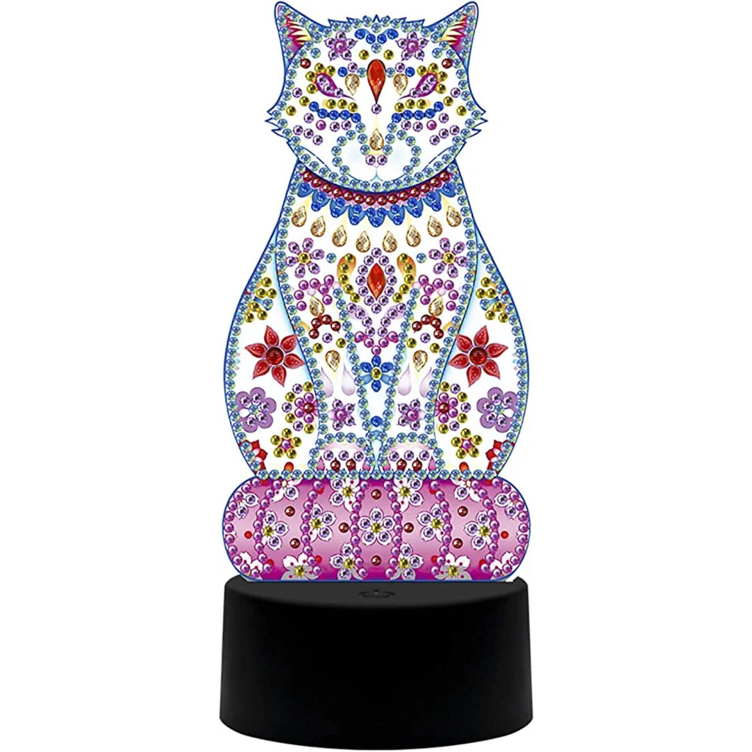 LED Night Light - Colorful Cat