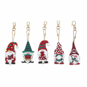 Keychain Set - Christmas Gnomes