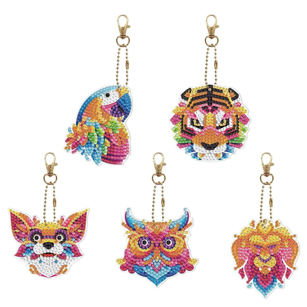 Colorful Animal Keychain Set