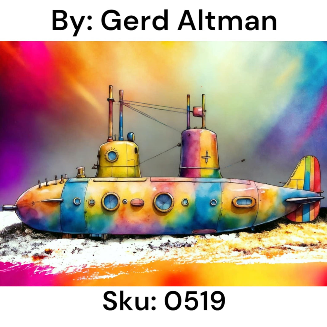 Colorful Submarine - Square Drill AB