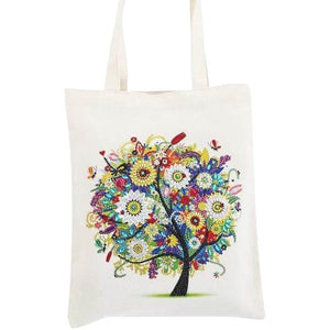 Canvas Tote Bag - Colorful Tree