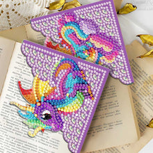 Load image into Gallery viewer, Corner Bookmark Set - Dragon
