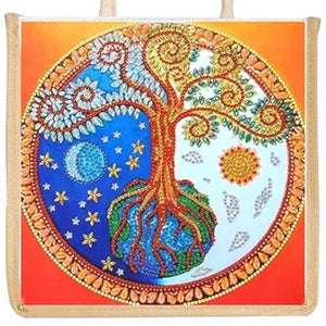 Rope Tote Bag - Earthy Tree